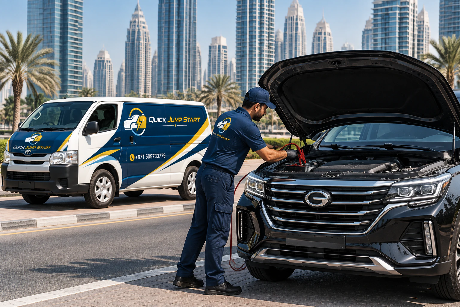 GAC jump start service in Dubai